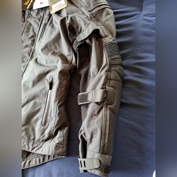 NWT Motorcycle Jacket Roland Sands W/liner Text Sentinel Anthra Body Protection - Picture 3 of 16